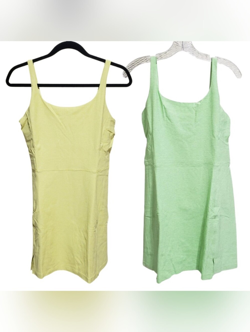 2 Outdoor Voices Double Time Dresses Women XL Seafoam Green & Mellow Yellow NWT